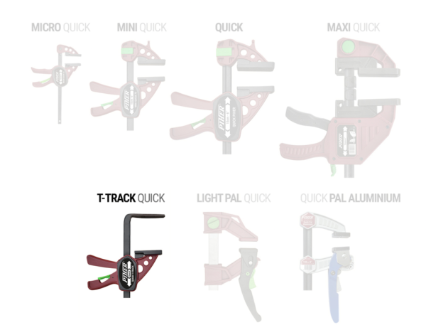 Prensa mini quick T-track 22 cm - Image 2